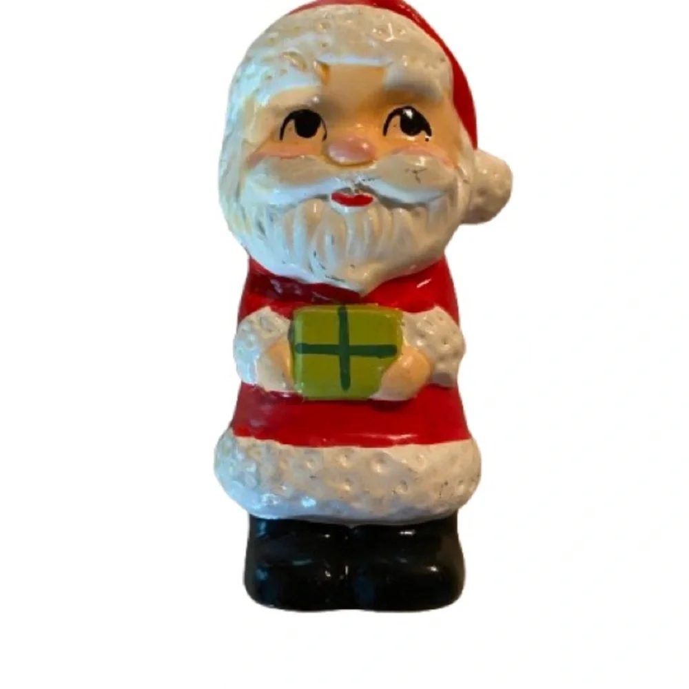 Vintage Figurines Ornaments 4” Japan Angel Snowman Santa Kitschy Christmas